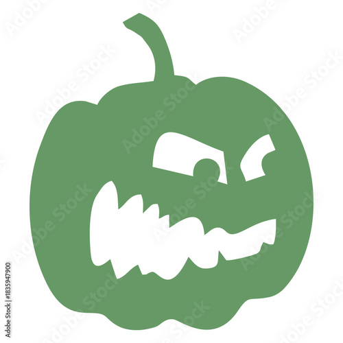 Angry Halloween Pumpkin