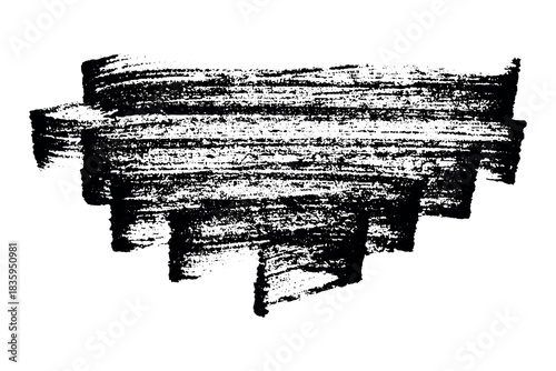 Brush paint stroke texture swatch Hand painted background Ink scribble dab clipart Paint smudge for tags and stamps design