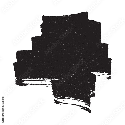 Brush paint stroke texture swatch Hand painted background Ink scribble dab clipart Paint smudge for tags and stamps design