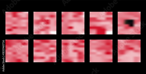 Abstract defocused background Set, A blurry image of a colorful object with a blurry background Set