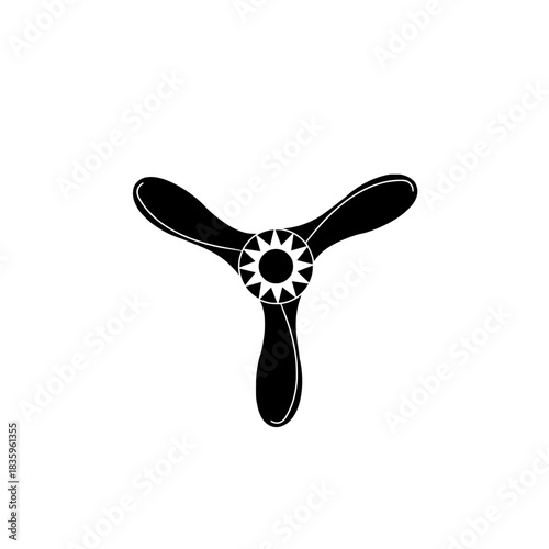black silhouette of a garden shears