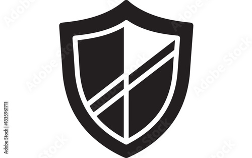 Elegant shield icon representing security, trust, and protection for your brand, ideal for cybersecurity firms, financial institutions, and technology companies seeking a strong visual identity