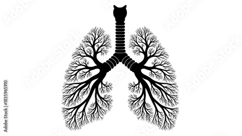 Lungs tree metaphor