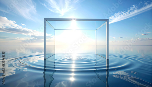 Fototapeta Naklejka Na Ścianę i Meble -  Abstract water background material