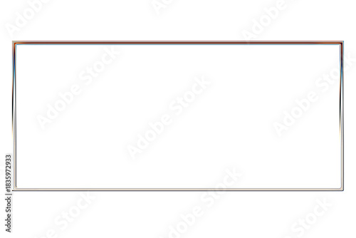 iridescent border frame