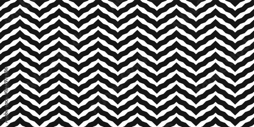 seamless pattern black and white chevron background illustration