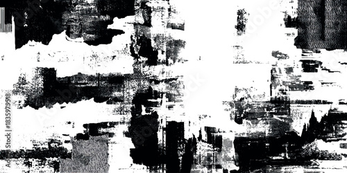 Abstract glitch grunge texture with distressed ink splatter, perfect for overlays background banner and edgy designs.