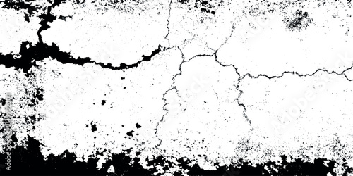 Grunge black ink splatter and scratched texture overlay on white background for design Perfect for use as a photographic overlay.