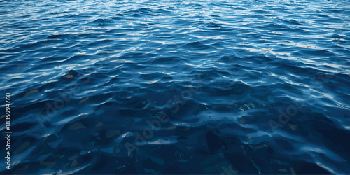 A captivating view of dark blue ocean water with gentle flowing waves