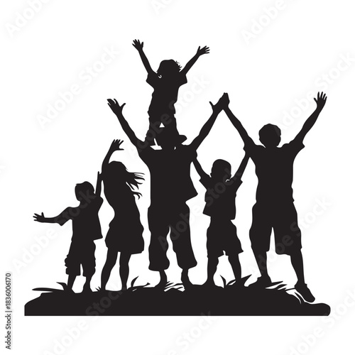 vector silhouettes of Celebrity  people