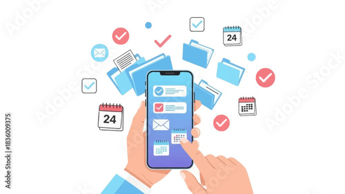 Streamline your digital life with this mobile task manager app, a vibrant and modern way to stay organized and boost productivity now!