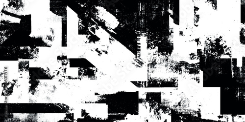 High resolution abstract grunge texture featuring distressed edges, paint splatters, scratches, and heavy layering on a white background.