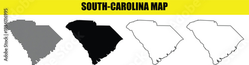 South Carolina Map Collection Graphic Representations for Geographic and Political Use