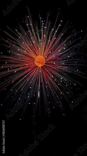 fireworks in the night sky
