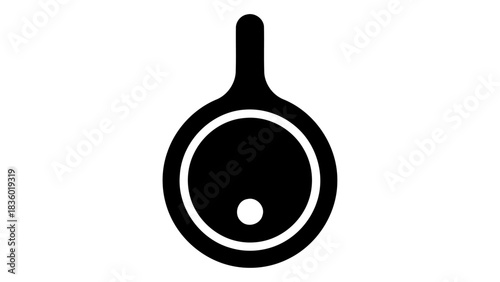 Modern smart jewelry pendant icon symbolizing technology and personal style, isolated on white, for digital use