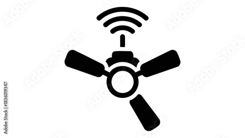 Smart ceiling fan with wi-fi connectivity and automated airflow control for intelligent home climate management