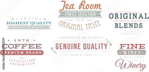 Vintage Ornaments Decorative Label Pack