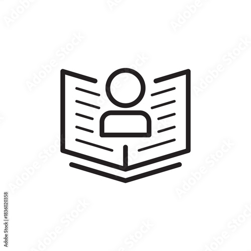User story icon symbolizing user perspective, articulated requirement, and feature goal, representing agile project management, requirements gathering, product backlog, and customer value.