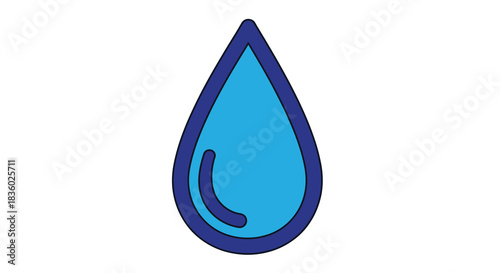 blue water drop
