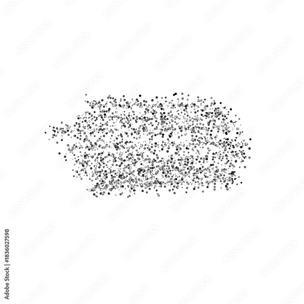 Fototapeta premium Abstract texture of tiny gray particles scattered across a white background, creating a dynamic, subtle pattern