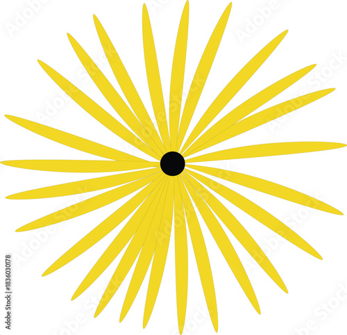 vector illustration of a sunflower inspired design