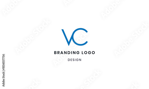 Elegant VC Initial Logo Design Concept