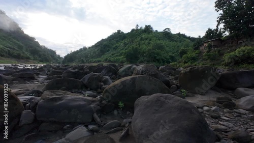 river in the mountains