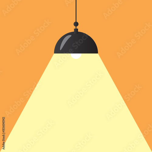 Lamps light lights vector and Space for your text