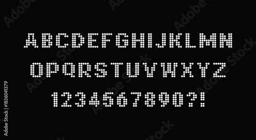 Pixel font vector design featuring blocky letters, retro 8-bit style, clean grid shapes, and modern minimal layout for games, UI, digital art, and creative projects.