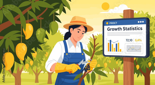 Orchard management with data-driven insights in agricultural technologies