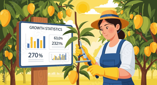 Mango Orchard Management with Data Analysis and Careful Tree Pruning Techniques