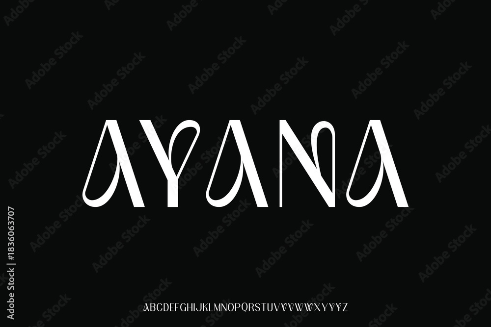 Fototapeta premium Display alphabet font vector design suitable for headline, poster, logo, magazine and many more