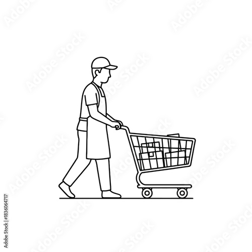 vector illustration of a shopping cart