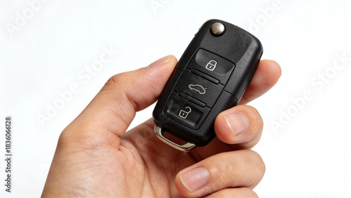 Wallpaper Mural Hand holding a black car key fob Torontodigital.ca