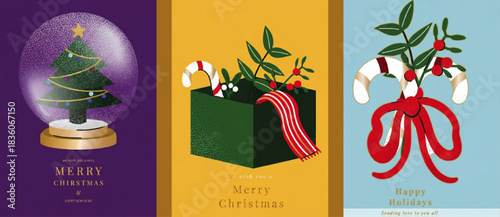 Luxury Christmas Gold Invitation Card Vector with Red Ornamental on Green Background - Elegant Holiday Design for Cards, Covers, Prints, Posters, and Festive Advertising