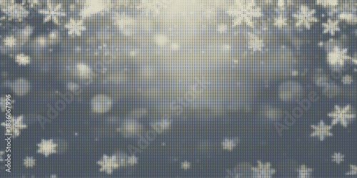 Abstract ornate half toned textured seamless pattern.