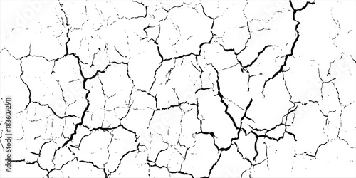 Ground cracks, breaks on land surface from earthquake isolated on transparent background. Vector realistic set of fissure in ground, crevices from disaster or drought, black fractures top view