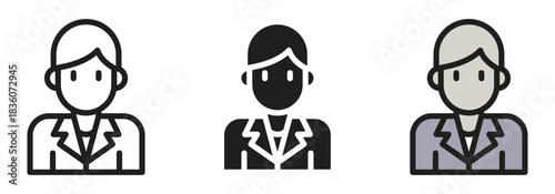 Professional businesswoman avatars in diverse styles for your next project - clean, modern, and versatile options to represent your brand effectively