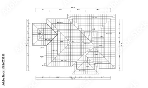 Lightweight Wood Trusses Plan To 1 Story House