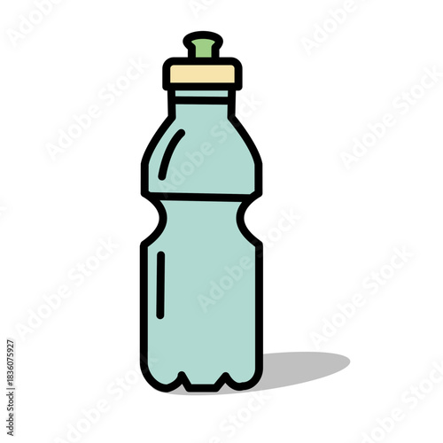 Reusable Plastic Bottle Outline Icon
