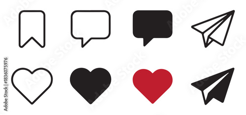 Set of minimalist linear business growth vector icons for company development and progress