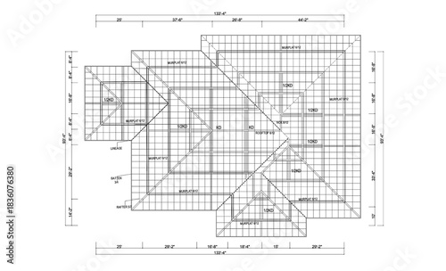 Lightweight Wood Trusses Plan To 1 Story House
