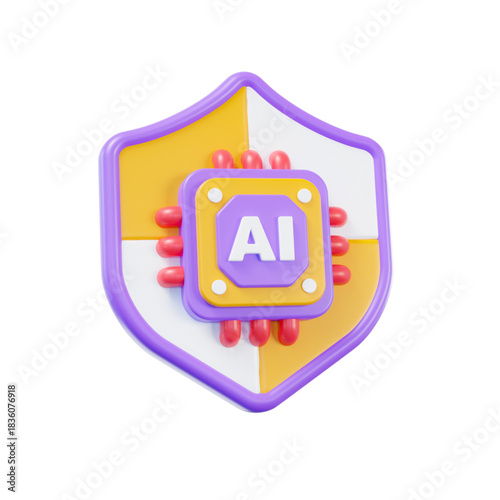 AI Cybersecurity Shield Protecting Artificial Intelligence Systems with Digital Security