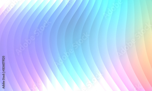 Neon ripple glass gradient in magenta, violet, ember orange on deep midnight. Sharp ribbed distortion, cinematic glow; futuristic texture background, vector illustration