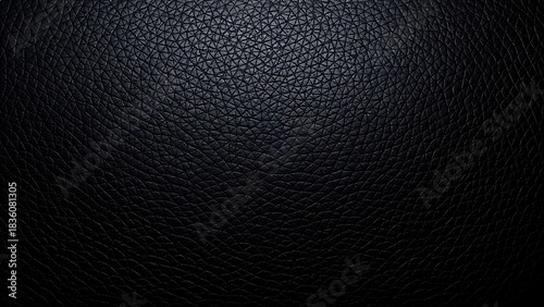 Wallpaper Mural Close-up of black leather texture with intricate patterns, highlighting detail and sophistication. Torontodigital.ca