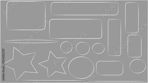 Liquid glass Sleek silver borders and frames for modern design projects, perfect for highlighting text or creating eye-catching visual elements in your next creative venture