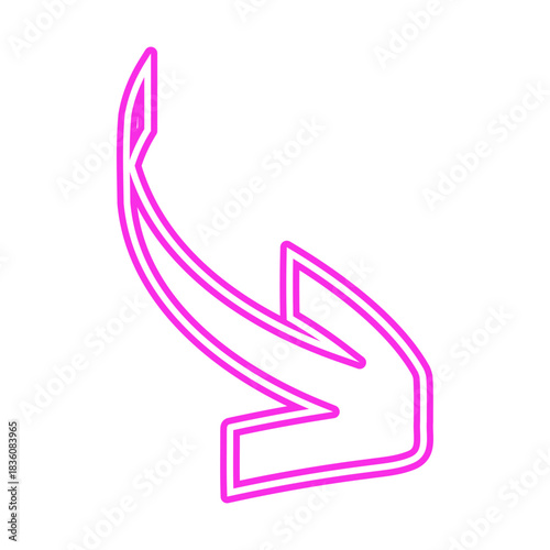 Neon Arrow Icon