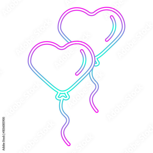 Neon Gradient Balloon