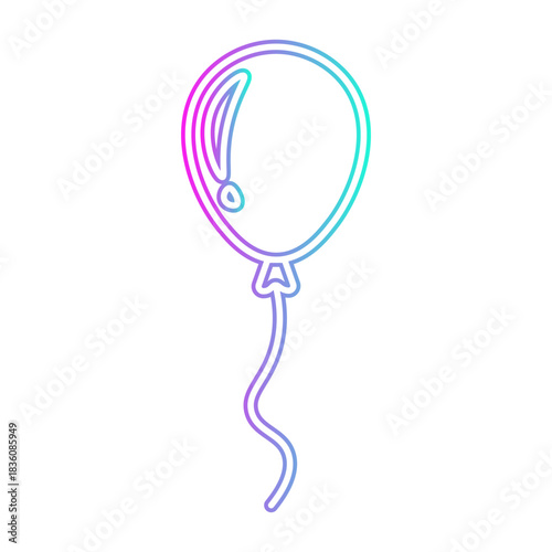 Neon Gradient Balloon
