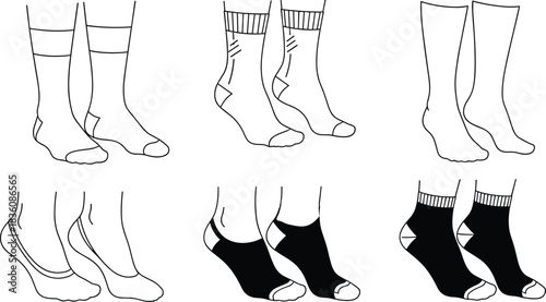 Explore a diverse sock collection! Showcase your style with various lengths, colors, and patterns for every occasion and personal preference.